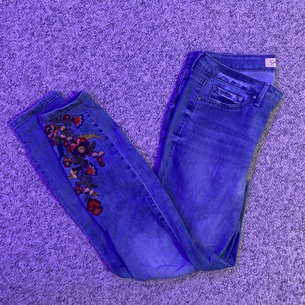 Jessica Simpson Floral Skinny Jeans